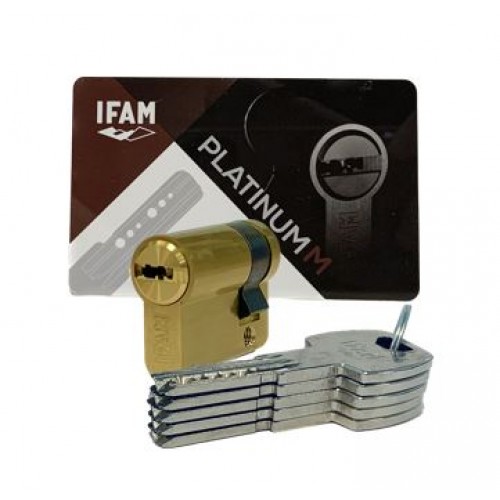 Platinum M latón leva larga medio cilindro